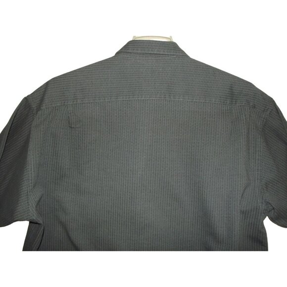 Vintage Gillio Shirt Mens XXL Gray Textured Long Sleeve Button Down Collar 2x 2x - Picture 8 of 9